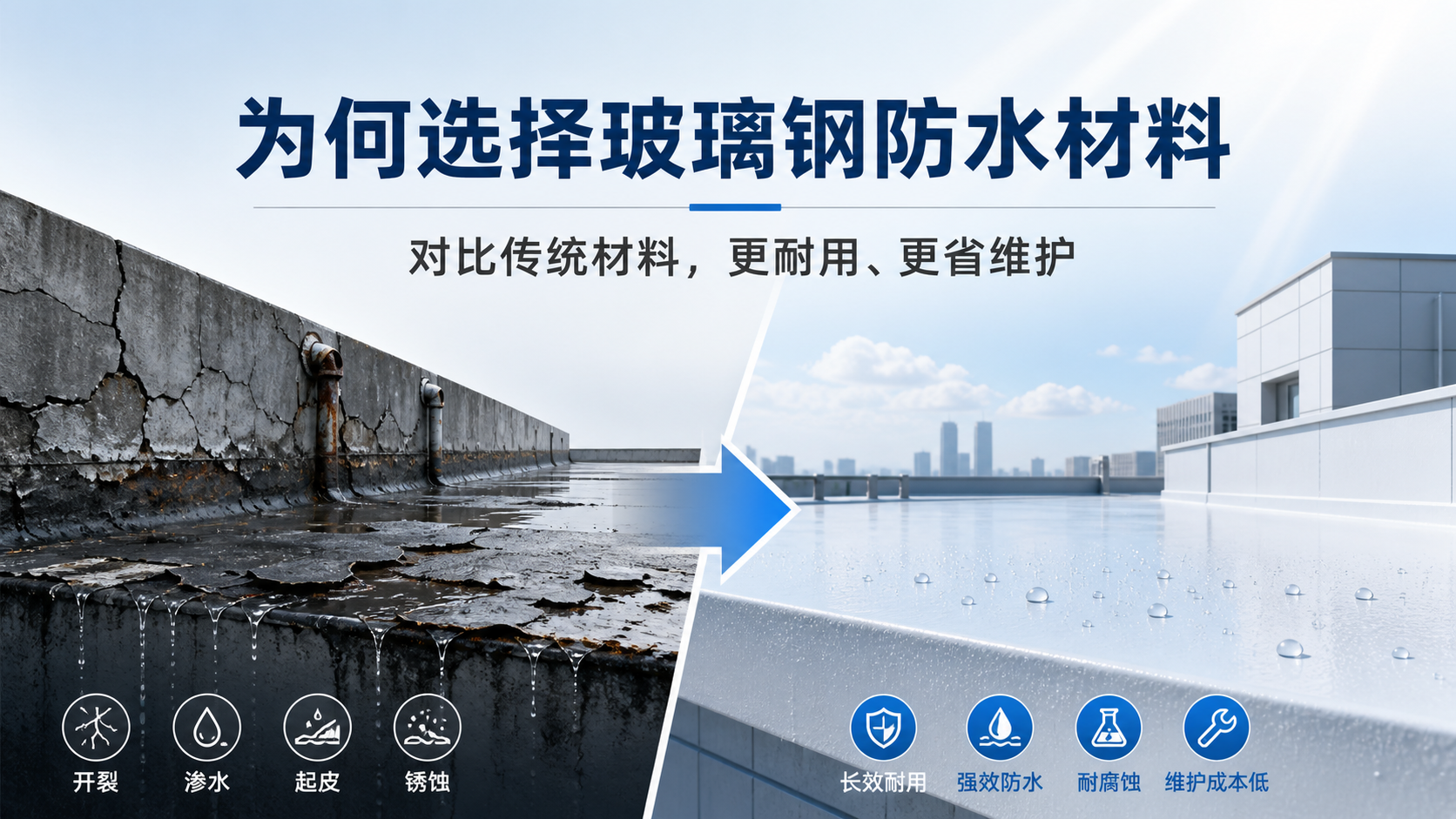 在衡阳，为何选择玻璃钢防水材料而非传统材料